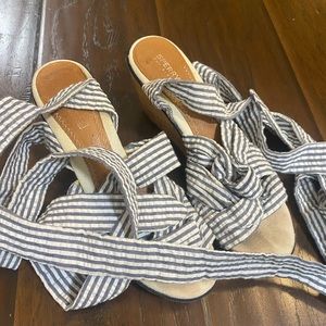 Sperry lace up wedges